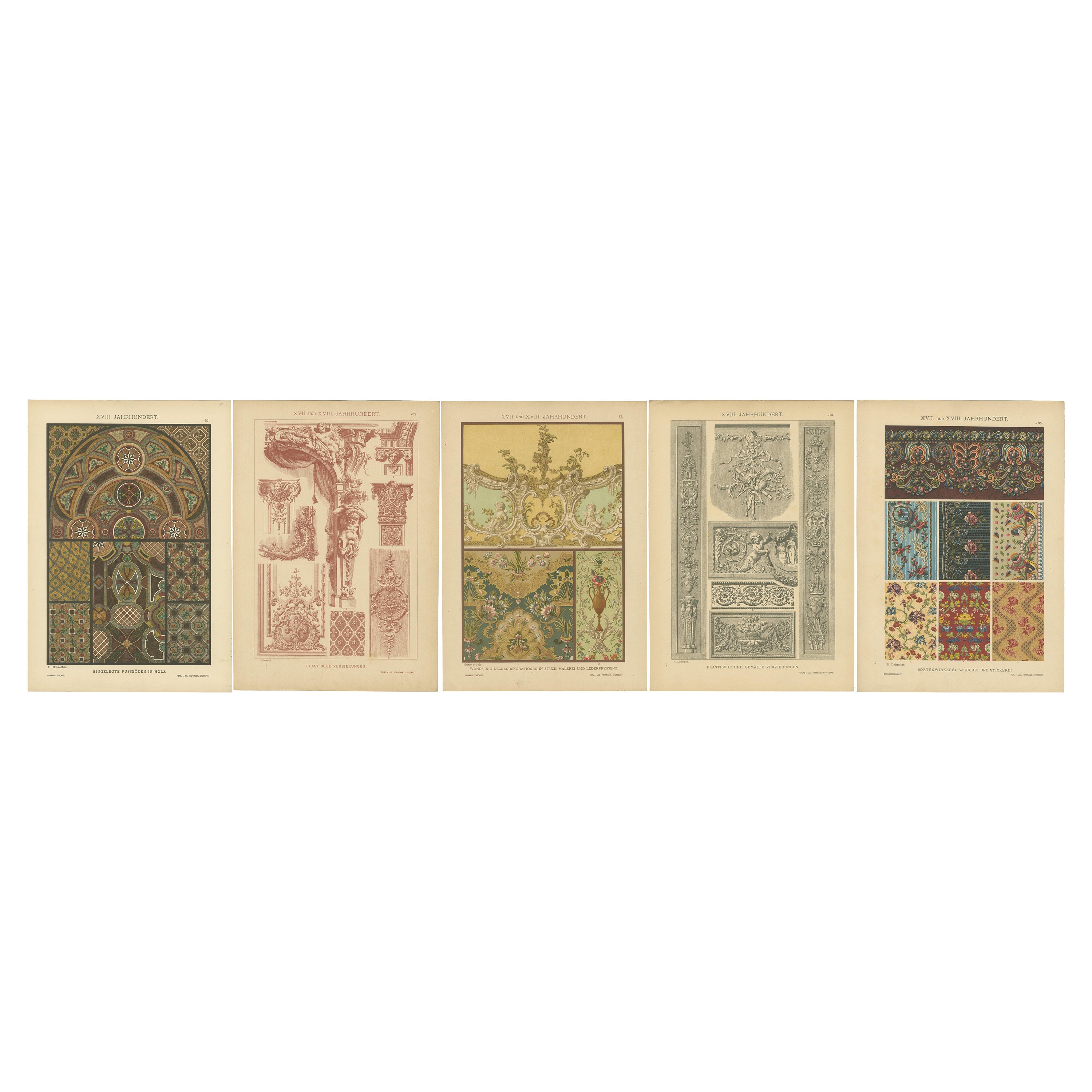 Artes Decorativas Elegantes de los Siglos XVII y XVIII, Publicado en 1887
