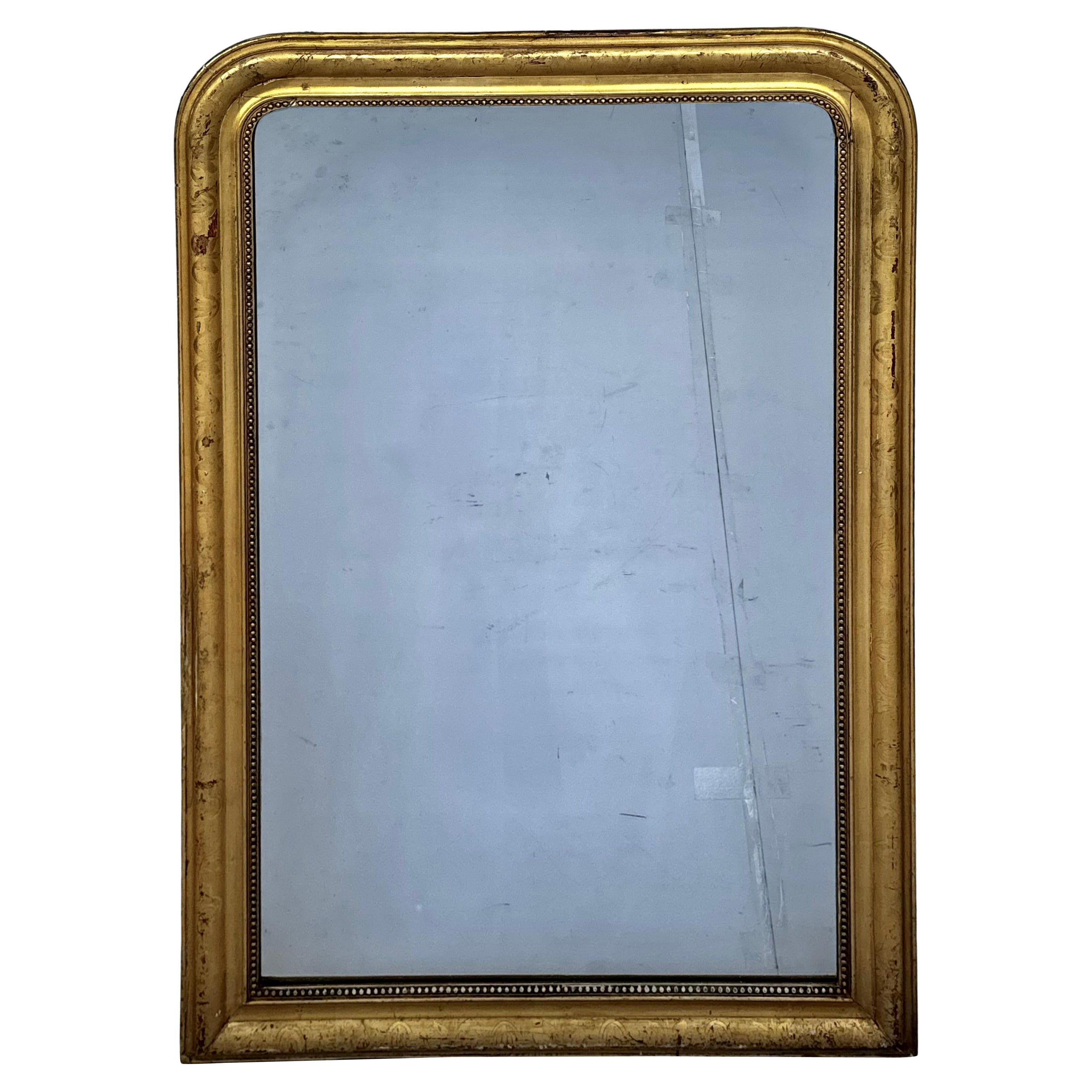 Large 19th Century Louis Philippe Wall Mirror