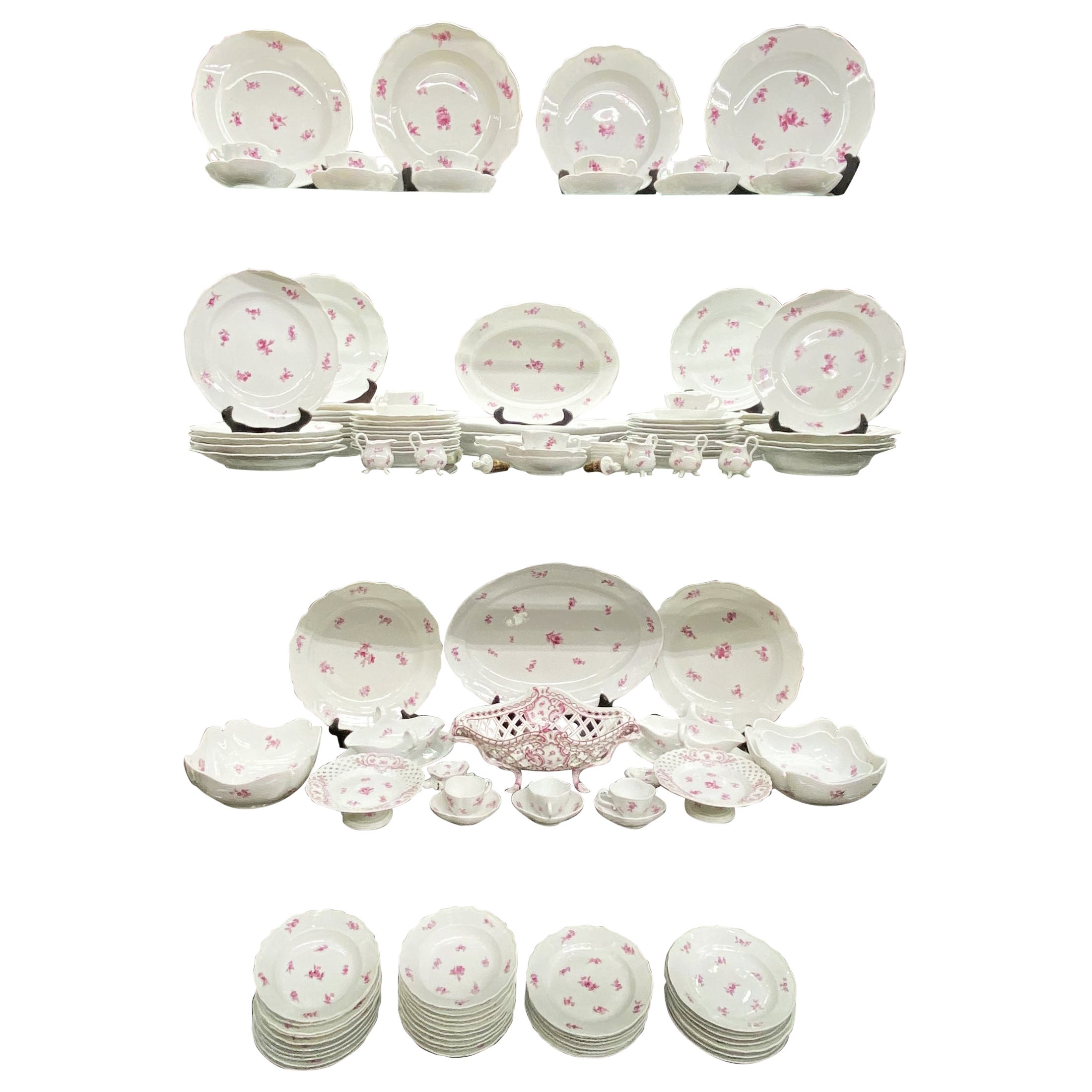 Vajilla de 135 piezas de Meissen Porcelain en venta