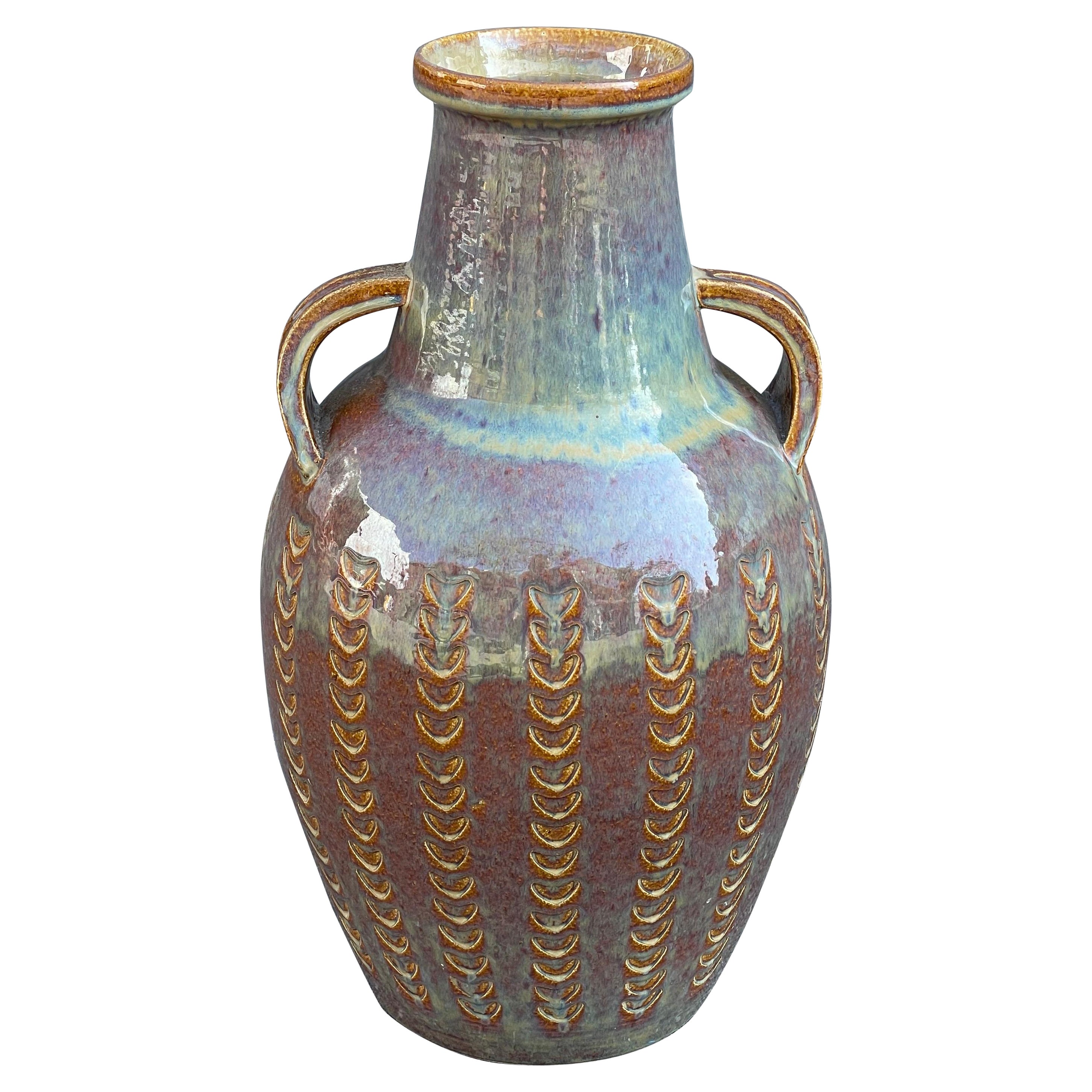 Dänische Bodenvase aus Keramik von Søholm 1970er Jahre