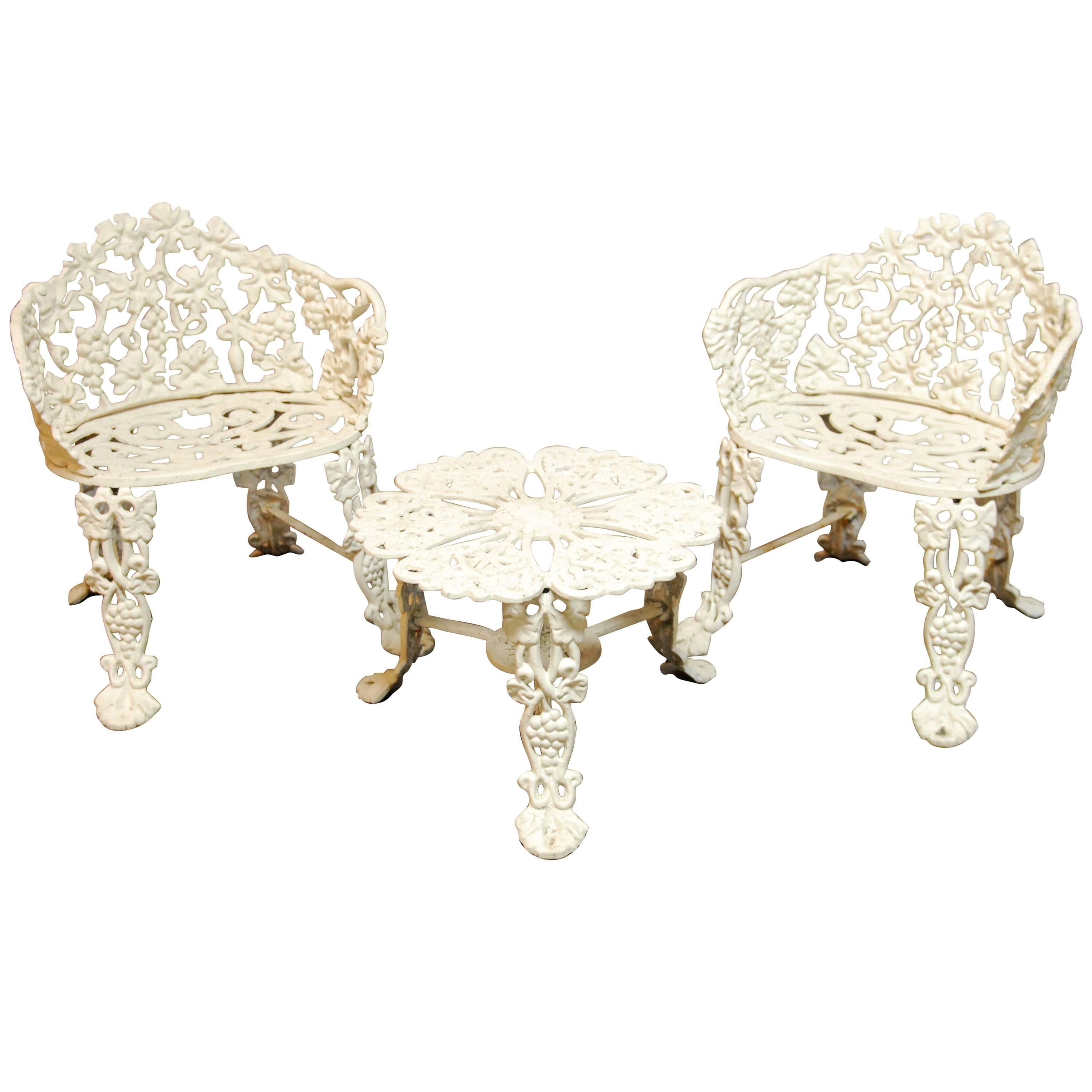 Victorian Cast Iron Patio Set