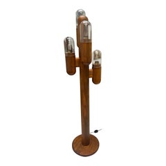 Mid-Century Modern pine Cactus Shaped Floor Lamp