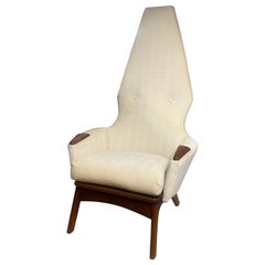 Newly Upholstered Adrian Pearsall High Back Lounge Chair craft associatesq