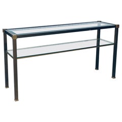 Hollywood Regency Style Slender Two Tier Console, 1970's Netherlands
