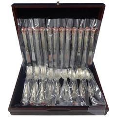 Antique Chantilly by Gorham Sterling Silver Place Size Flatware Set 12 Service 48 Pc New