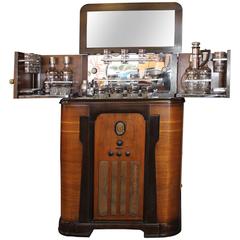 Vintage Philco Bar and Radio Cabinet