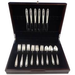 Vintage Stradivari by Wallace Sterling Silver Flatware Set Service 24 Pieces
