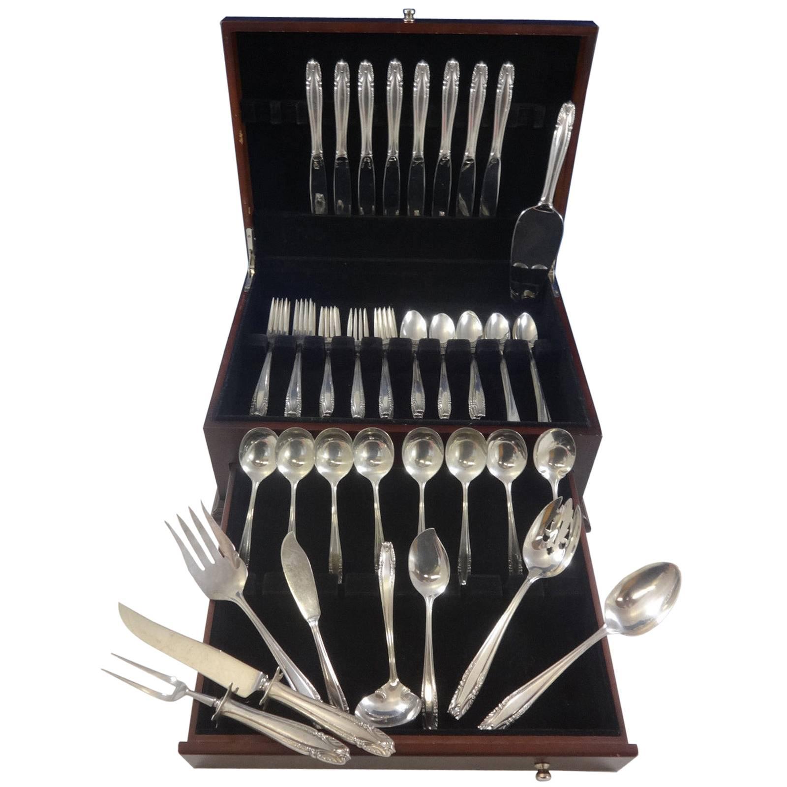 Stradivari by Wallace Sterling Silver Flatware Set for Eight Service 57 Pieces