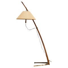 Floor Lamp "Dornstab" model 2076 by J.T. Kalmar Kalmar, Austria 1950s