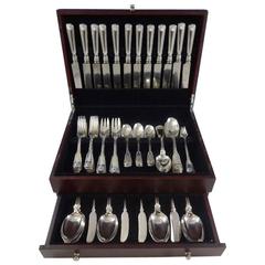 Antique Shell & Thread by Tiffany & Co. Sterling Silver Flatware Set 12 Service 96 Pcs