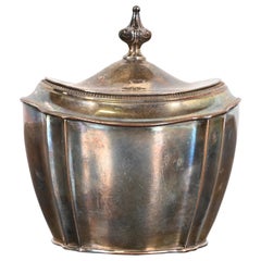 Antique Art Deco Silverplate Lidded Sugar Bowl