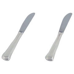 Cohr, Danish silversmith. "Old Danish". Two dinner knives in silver.