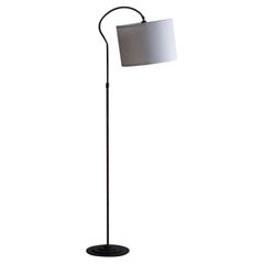 Verstellbare Stehlampe aus Stahl im dänischen Modernismus, Mitte des Jahrhunderts, 1950er Jahre