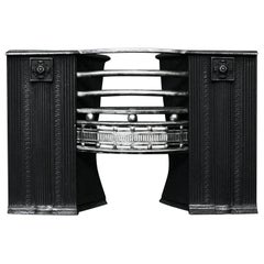 A 19th Century English Regency Cast Iron Hob Grate