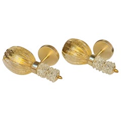 Pair of Modern Rostrada Glass Cup Form Sconces
