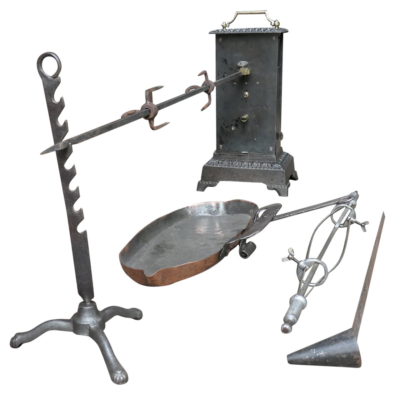 19th Century French Napoleon III Spring Driven Roasting Jack