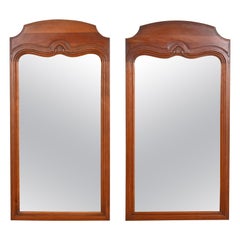 Davis Cabinet Co. French Provincial Louis XV Tall Wall Mirrors, Pair