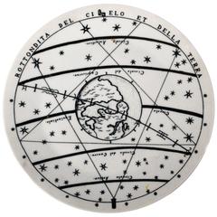 Vintage Piero Fornasetti Porcelain Astronomici Plate,  #7 in Series