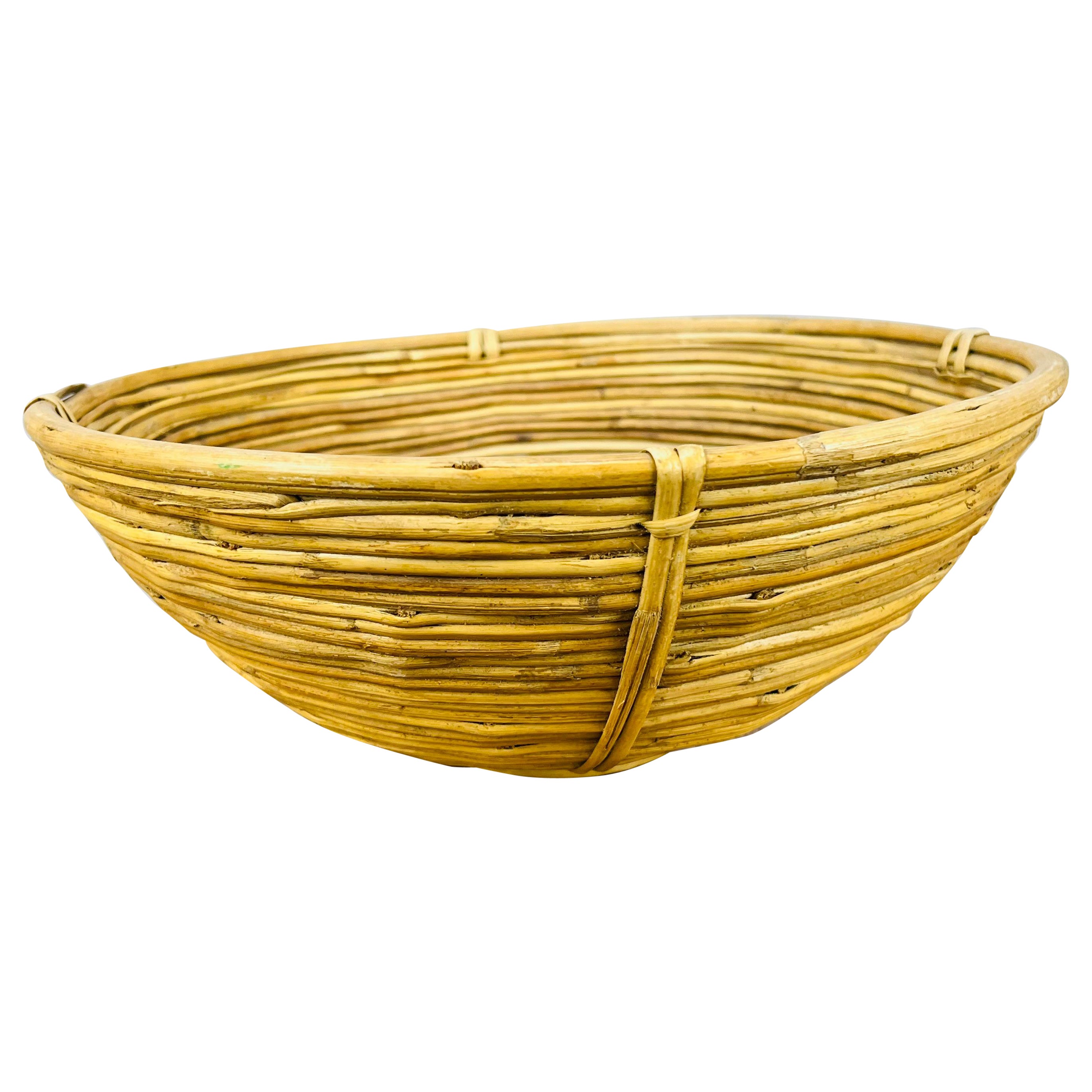 Panier en rotin, Italie, années 1960