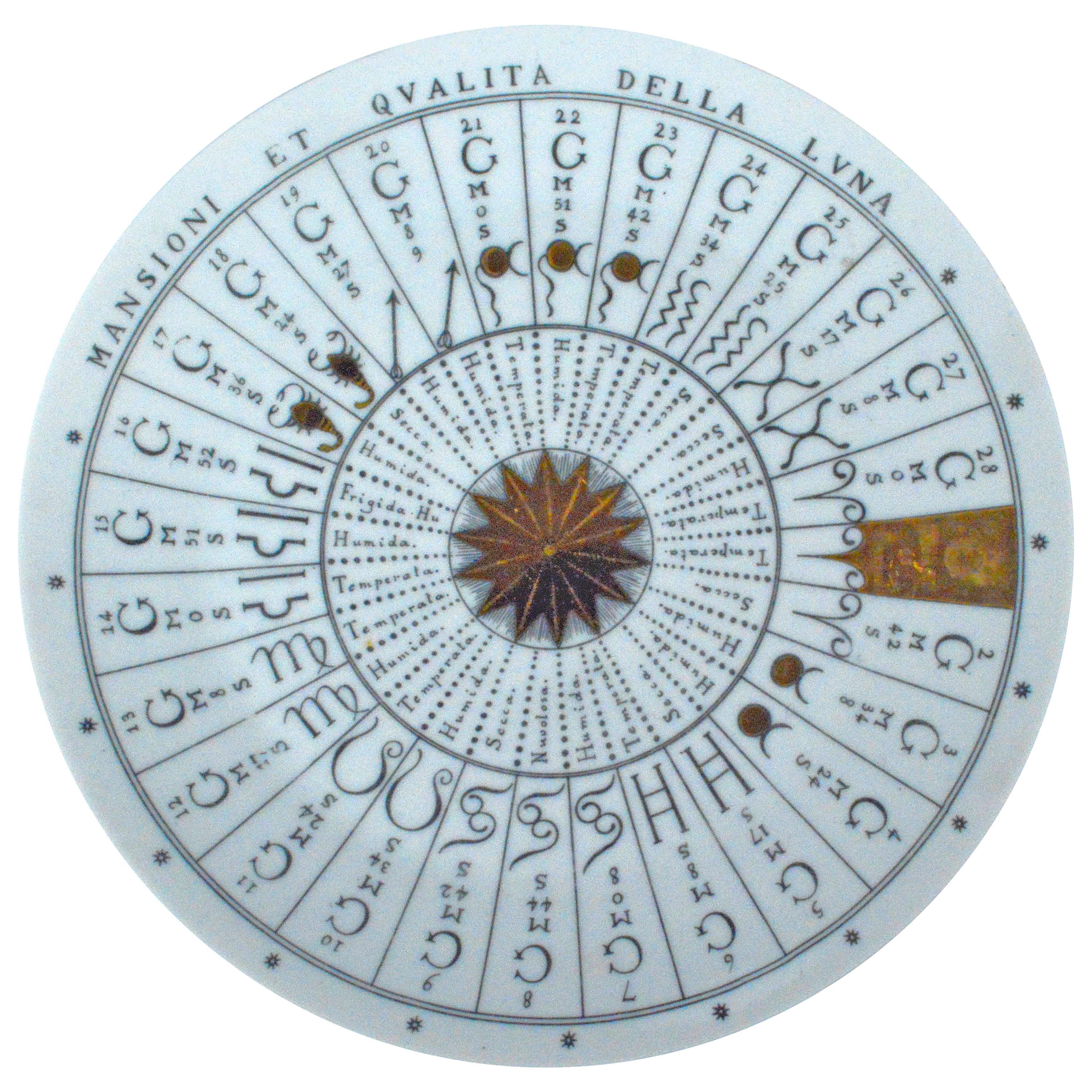 Piero Fornasetti Astronomici Plate, #4 in Series