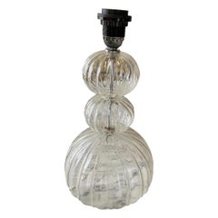 Seguso Table lamp Murano Glass, Italy, 1970