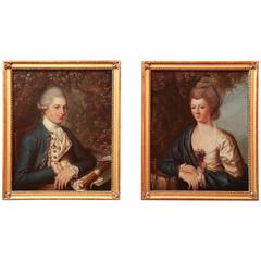 Pair of 18th Century Portrait Paintings