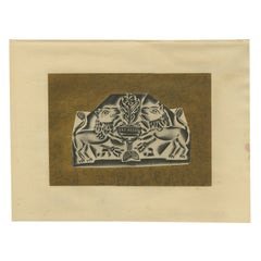 Antique Die Löwen, 1923: Limited Edition Lithograph by Nathan Altmann, Jewish Graphics