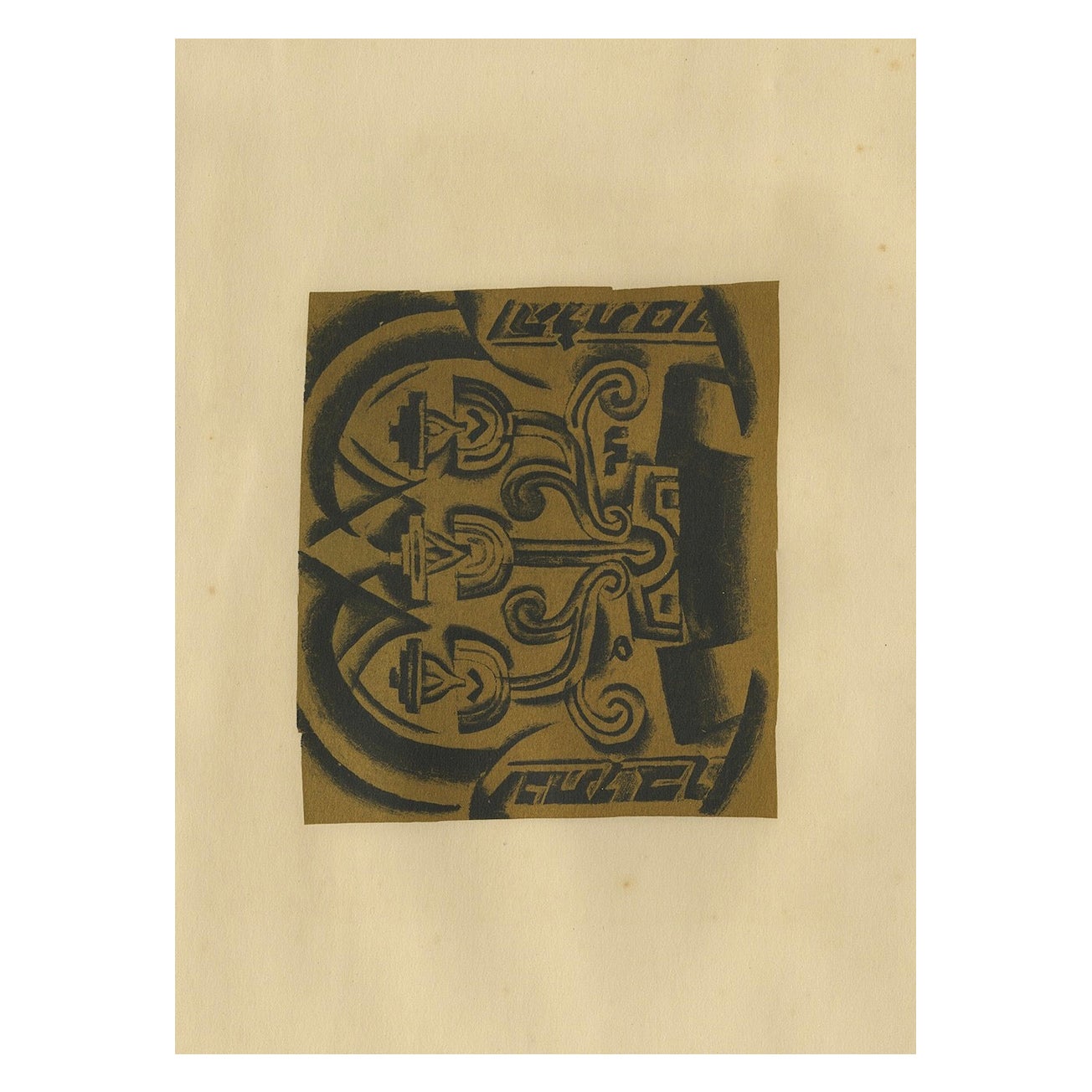 Der Leuchter, 1923: Rara litografia di Nathan Altmann, Serie Grafica Ebraica in vendita