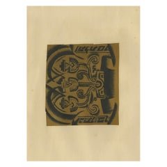 Antique Der Leuchter, 1923: Rare Lithograph by Nathan Altmann, Jewish Graphics Series