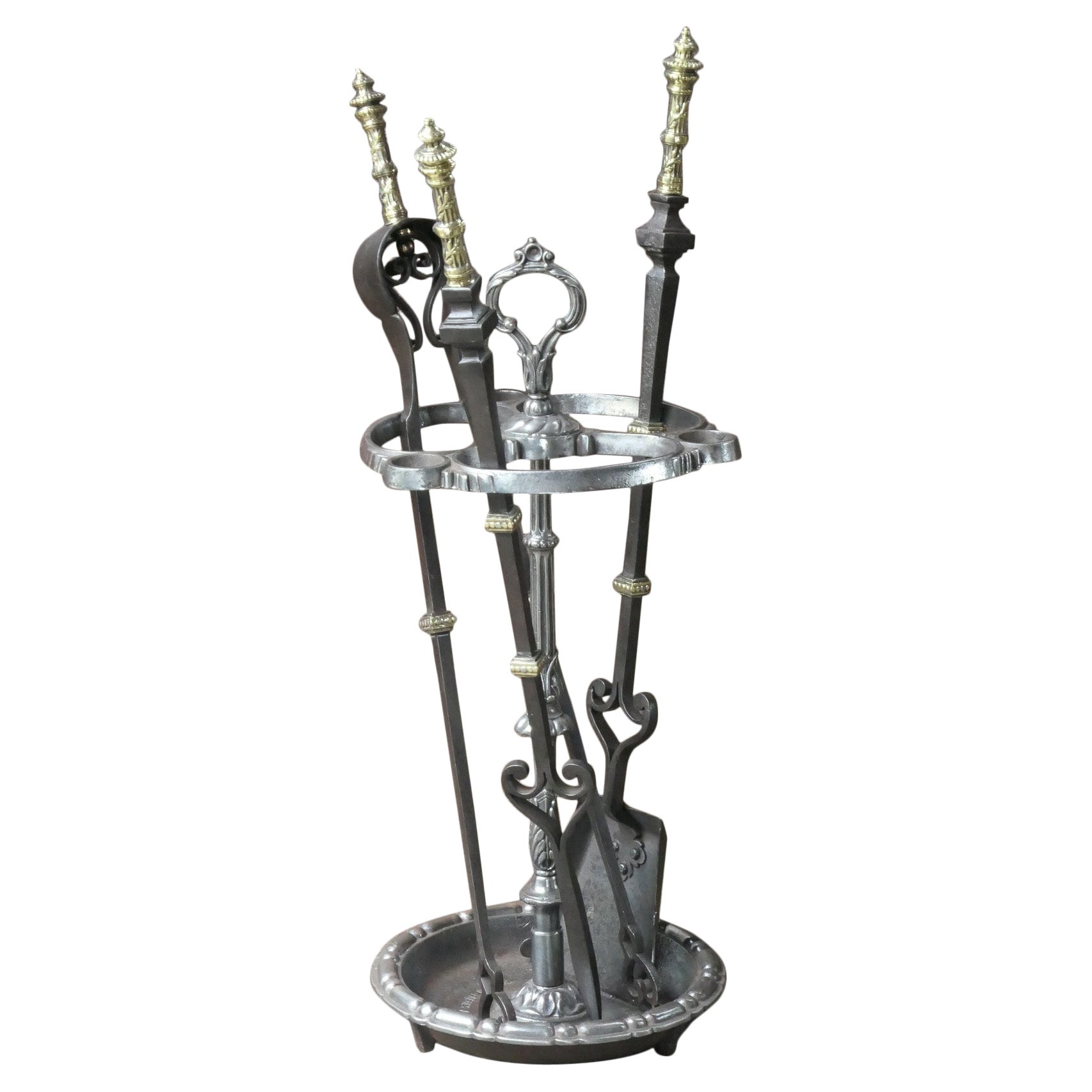 Crench Tools French Art Nouveau Fireplace Tools or Fire Tools, Early 20th Century ...