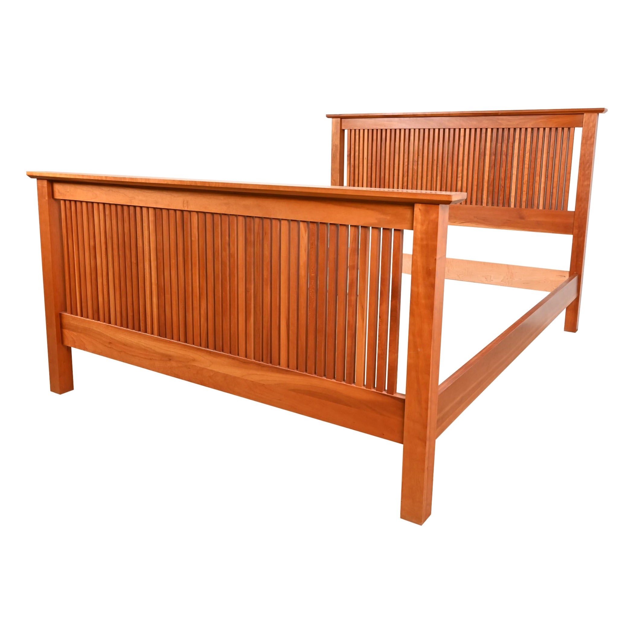 Harden Furniture Mission Arts & Crafts Kirschbaumholz Spindel Queen Size Bett