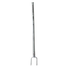 Large Wrought Iron Fireplace Blow Poke, 20th Century