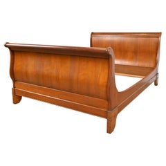 Grange French Louis Philippe Cherry Wood Full Size Sleigh Bed