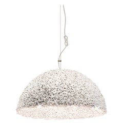 The Duchess Medium White Suspension Lamp by Mammalampa