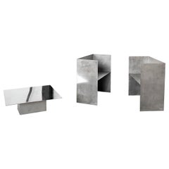 Fauteuil et table cubique 01