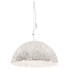 The Duchess Large White Suspension Lamp by Mammalampa