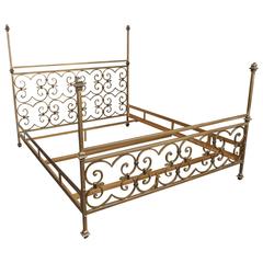 Hollywood Regency Bed in the Style of Nancy Corzine 11