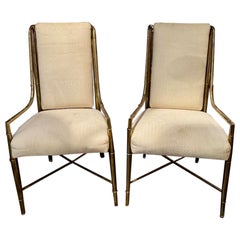 Pair of Vintage Mastercraft High Back Chairs