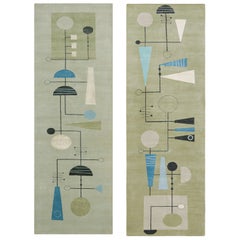 Rug & Kilim X El Gato Gomez - Runner geometrico del Medioevo in verde