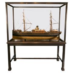 Late 19th Century Working Steam Model of a Passenger Freighter 8