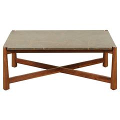 Bronson Coffee Table with Bronzetto Stone Top by Lawson-Fenning 9