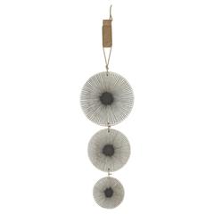 Three Disc "Fire Fly" Ceramic Wall Hanging by MQuan Studio