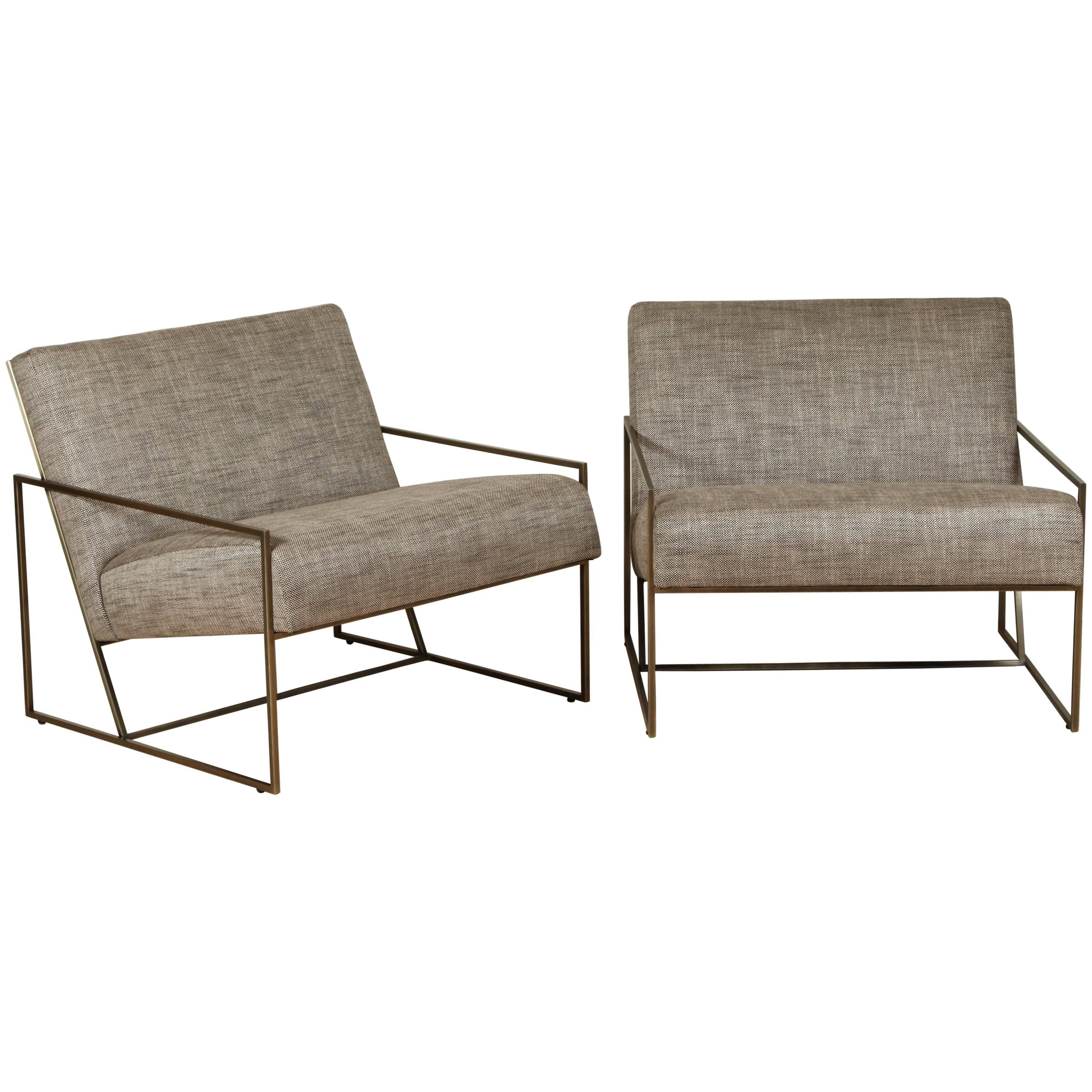 Thin Frame Lounge Chairs by Lawson-Fenning 