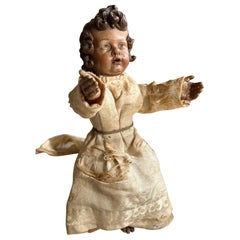 Antique Carved Sitting Figure, Circa 1800 – Jesus Child