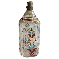 Antique Rare Alpine Spirit Bottle, Circa 1800 – Folk Art