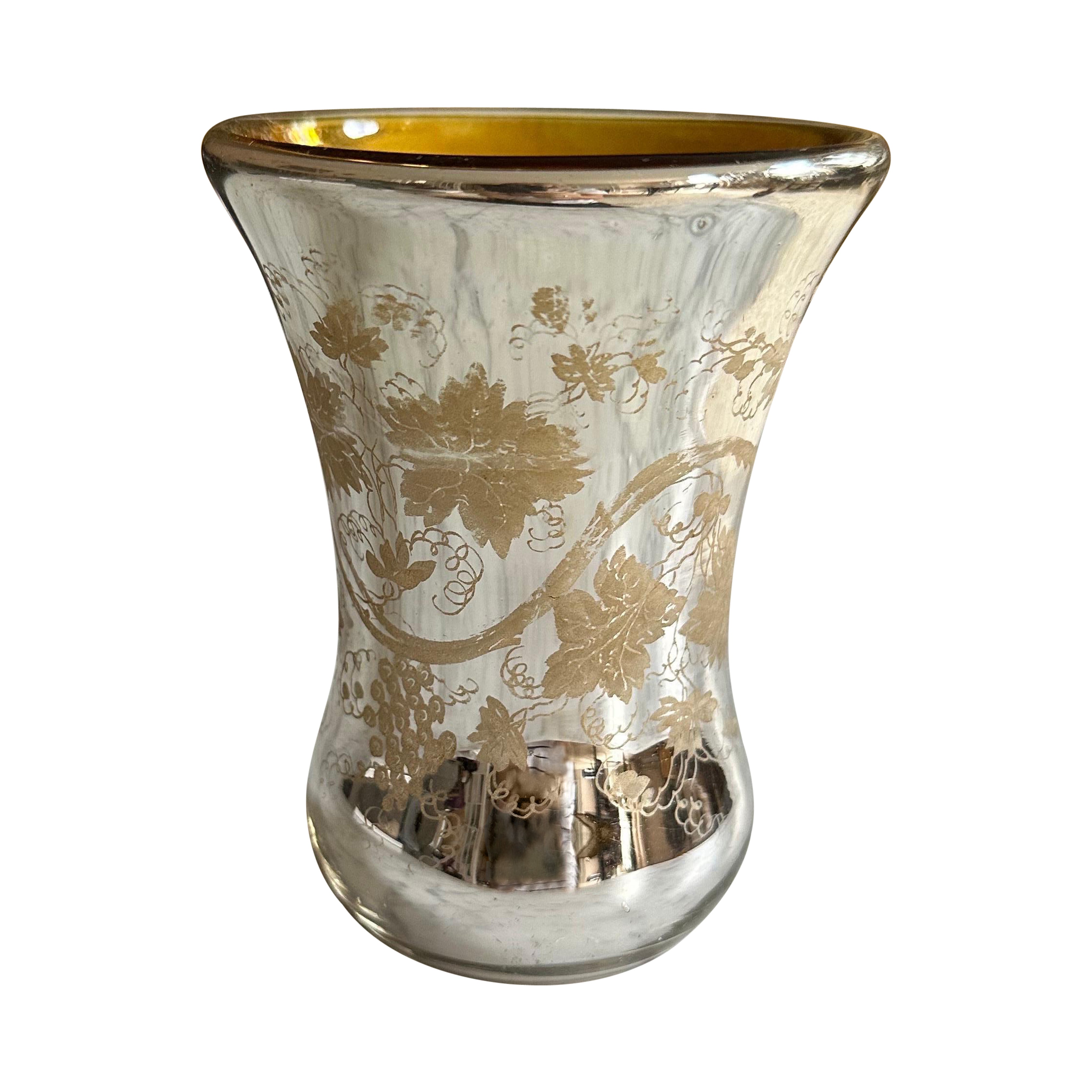 Vaso de cristal antiguo "Farmers silver", Alemania hacia 1880 en venta