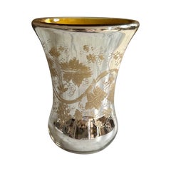Antique glas cup "Farmers silver", Germany around 1880