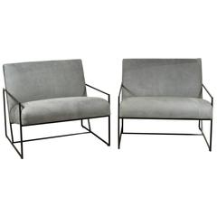 Thin Frame Lounge Chairs by Lawson-Fenning 6