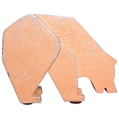 Aluminum and Metal Store Display Bear