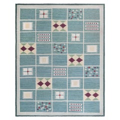 Modern Swedish Flat Weave Rug by Doris Leslie Blau